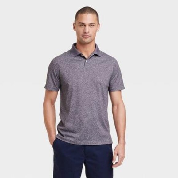 Men's Regular Fit Short Sleeve Performance Polo Shirt - Goodfellow & Co™ Heather - Picture 1 of 1